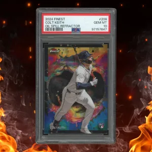 2024 Topps Finest Colt Keith Oil Spill Refractor Rookie #208 PSA 10