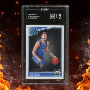 2018-19 Panini Donruss Optic Luka Doncic Rated Rookie Rookie #177 TAG 9