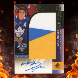 2020-21 Upper Deck SP Game Used Mitch Marner Banner Year Auto Patch /10 #AS20-MM