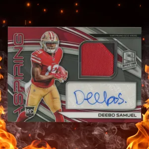 2019 Panini Spectra Deebo Samuel Rookie Patch Auto /199 #APA-9 Rookie