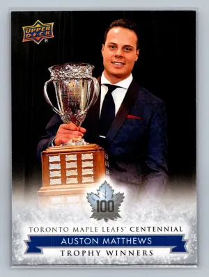 2017-18 UD Toronto Maple Leafs Centennial Trophy Winners AUSTON MATTHEWS #122
