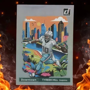2024 Panini Donruss Tyreek Hill Downtown #3