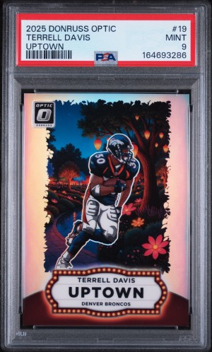 2025 Panini Donruss Optic Uptown Terrell Davis PSA 9