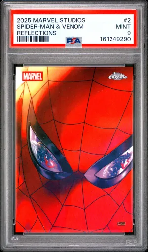 2025 Topps Marvel Studios Chrome Marvel Reflections Spider-Man & Venom
