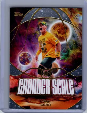 2026 Topps Universe WWE #GS-9 John Cena Grander Scale Galaxy
