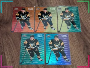 Sidney Crosby Color Flow Full Rainbow Set 2023-24 Upper Deck Allure 5 Cards