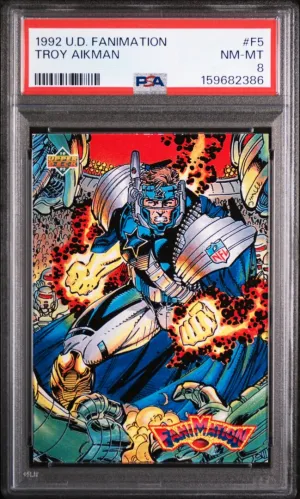 1992 Upper Deck Fanimation Troy Aikman #F5 PSA 8