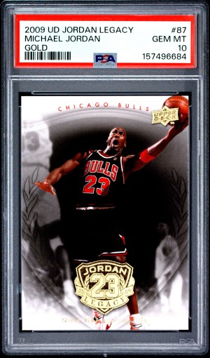 2009 Upper Deck Jordan Legacy Gold Michael Jordan Gold PSA 10