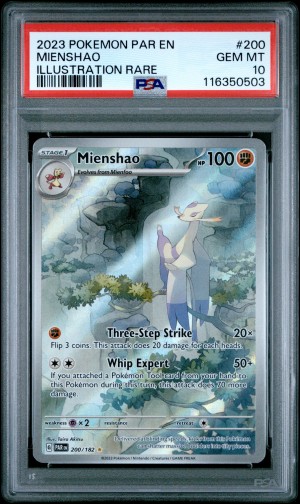 2023 Pokemon Par En-Paradox Rift Mienshao Illustration Rare PSA 10