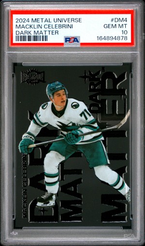 2024 Skybox Metal Universe Dark Matter Macklin Celebrini PSA 10