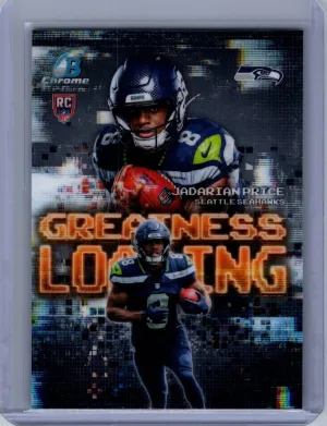 2026 Bowman #GL-9 Jadarian Price Greatness Loading