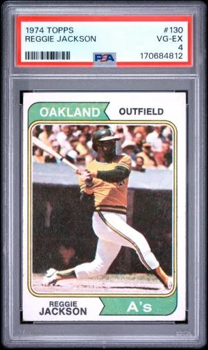 1974 Topps Reggie Jackson PSA 4 #130