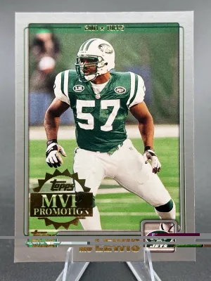 2001 Topps MVP Promotion Mo Lewis /100 New York Jets