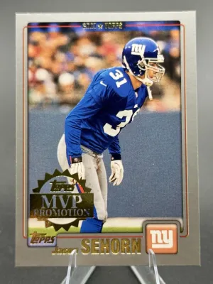 2001 Topps MVP Promotion Jason Sehorn /100 New York Giants