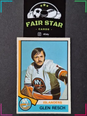 GLEN CHICO RESCH Rookie RC 1974-75 O-Pee-Chee #353 NM New York Islanders