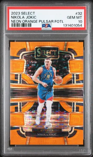 2023 Panini Select Nikola Jokic Neon Orange Pulsar Fotl
