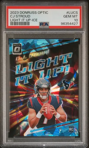 2023 Panini Donruss Optic Light It Up Cj Stroud Light It Up-Ice