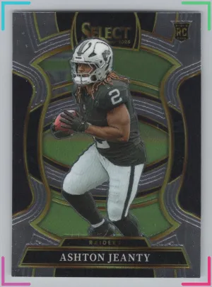 Ashton Jeanty RC 2025 Panini Select Raiders