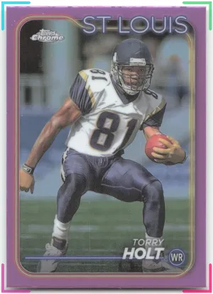 Torry Holt 2024 Topps Chrome Pink Refractor St. Louis Rams
