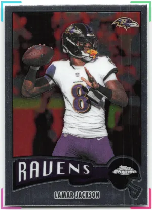 Lamar Jackson 2025 Topps Chrome 1975 Topps Ravens