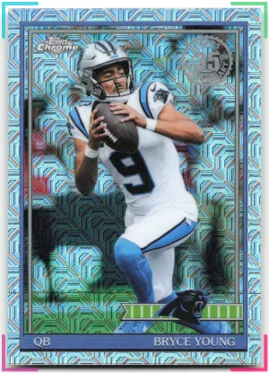 Bryce Young 2026 Topps Flagship 1991 35th Anniversary Chrome Mojo Panthers