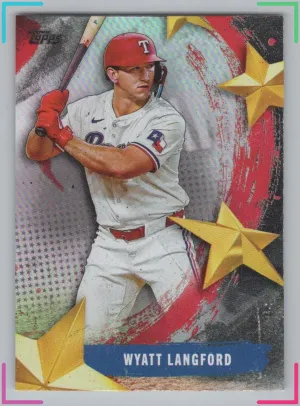 Wyatt Langford 2025 Topps Stars of MLB Rangers