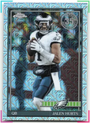 Jalen Hurts 2026 Topps Flagship 1991 35th Anniversary Chrome Eagles