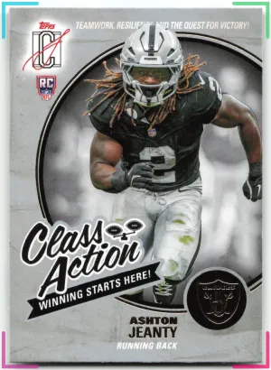 Ashton Jeanty RC 2025 Topps Signature Class Class Action Raiders