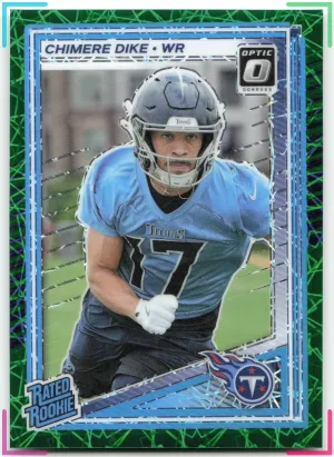 Chimere Dike RC 2025 Donruss Optic Green Velocity Titans