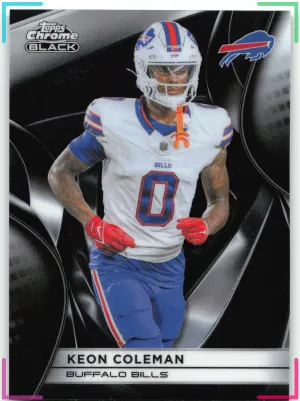 Keon Coleman 2025 Topps Chrome Black Bills