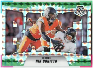 Nik Bonitto 2025 Panini Mosaic Bang! Mosaic Green Broncos