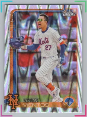 Mark Vientos 2025 Topps Chrome Raywave Refractor Mets