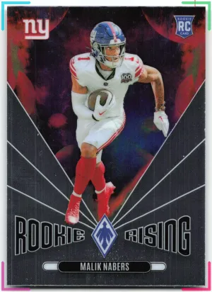 Malik Nabers RC 2024 Panini Phoenix Rookie Rising Giants