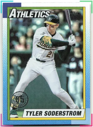 Tyler Soderstrom 2025 Topps Update 1990 35th Anniversary Athletics