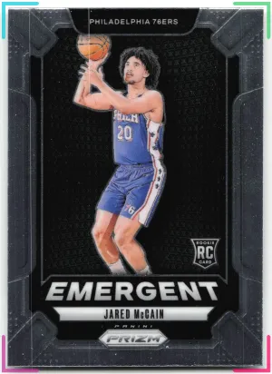 Jared McCain 2024-25 Panini Prizm Emergent 76ers