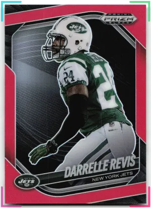 Darrelle Revis 2025 Panini Prizm Black Prizm Red #/299 Jets