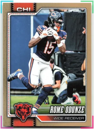 Rome Odunze 2026 Topps Flagship Gold #/2026 Bears