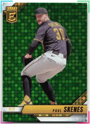 Paul Skenes 2026 Donruss Elite Green Disco Pirates