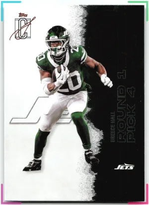 Breece Hall 2025 Topps Signature Class Chrome Jets