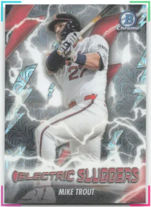 Mike Trout 2026 Bowman Electric Sluggers Mojo Refractor Angels