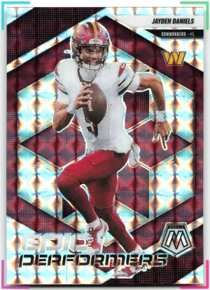 Jayden Daniels 2025 Panini Mosaic Epic Performers Mosaic Commanders