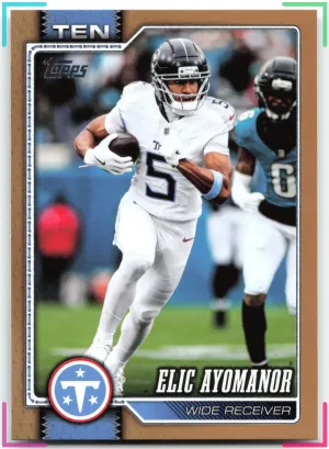 Elic Ayomanor 2026 Topps Flagship Gold #/2026 Titans