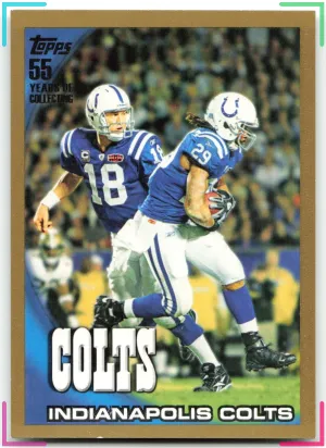 Indianapolis Colts Peyton Manning 2010 Topps Gold #/2010 Colts