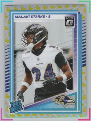 Malaki Starks RC 2025 Donruss Optic Flex #/199 Ravens