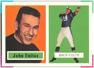 Johnny Unitas 1994 Topps Archives 1957 Colts