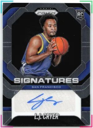 L.J. Cryer 2025-26 Panini Prizm Signatures Warriors