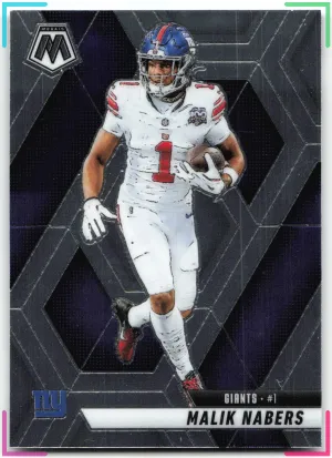 Malik Nabers 2025 Panini Mosaic Giants