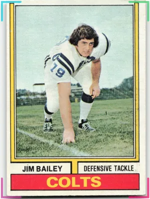Jim Bailey 1974 Topps Colts