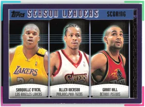 Scoring Leaders (Shaquille O'Neal / Allen Iverson / Grant Hill) 2000-01 Topps