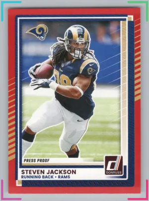 Steven Jackson 2025 Donruss Press Proofs Red Rams